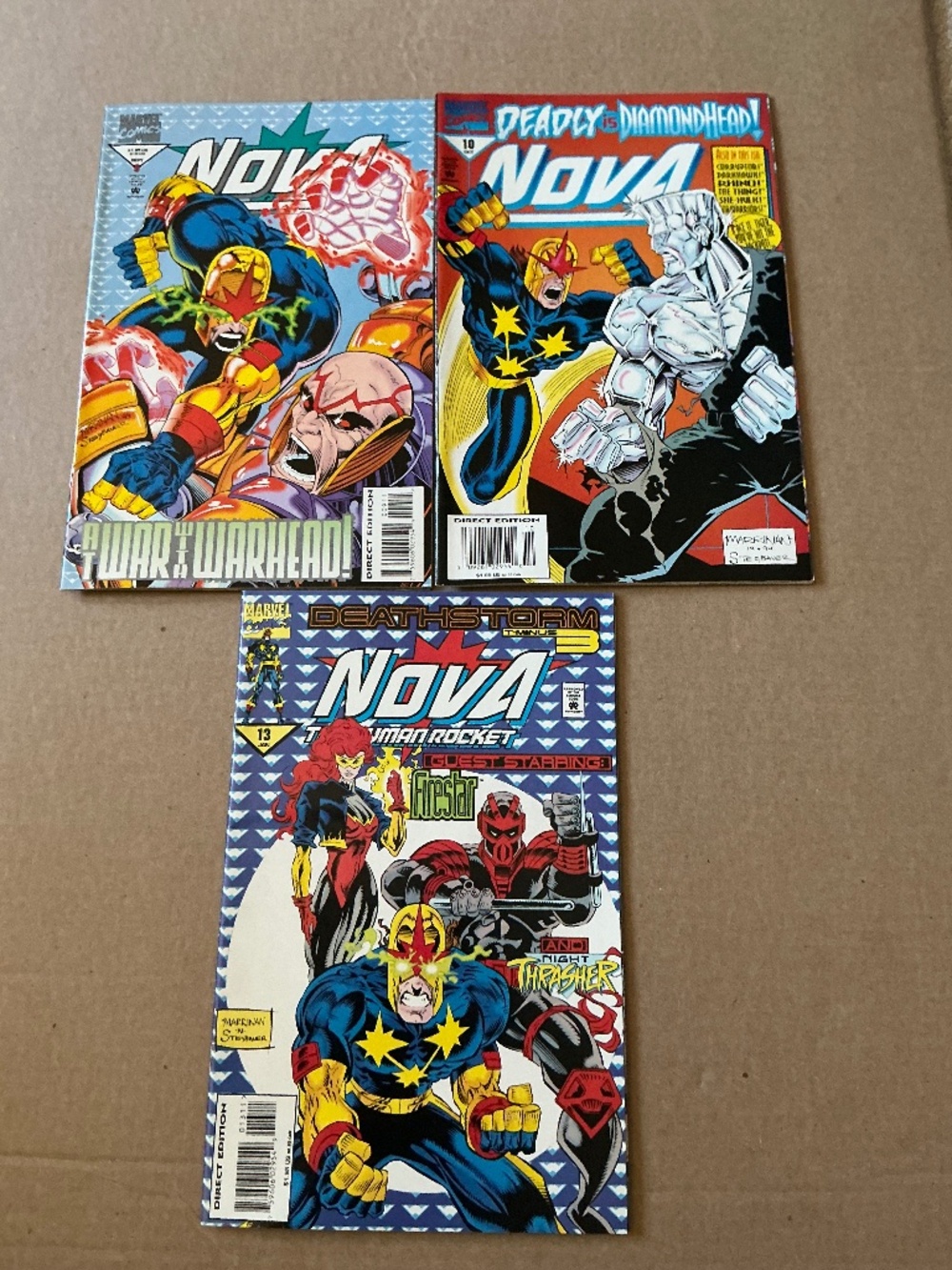 Marvel Comics Nova Lot Issues #9 #10 #13 1994